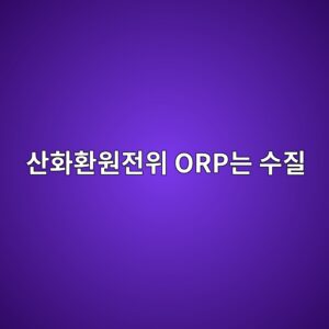 산화환원전위 ORP는 수질 상태를 어떻게 판단하는 지표가 될까 9 ec82b0ed9994ed9998ec9b90eca084ec9c84 orpeb8a94 ec8898eca788 1791930170