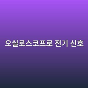 오실로스코프로 전기 신호의 파형과 이상을 확인하는 방법 1 ec98a4ec8ba4eba19cec8aa4ecbd94ed9484eba19c eca084eab8b0 ec8ba0ed98b8 1791929509